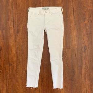 Abercrombie White Skinny Jeans